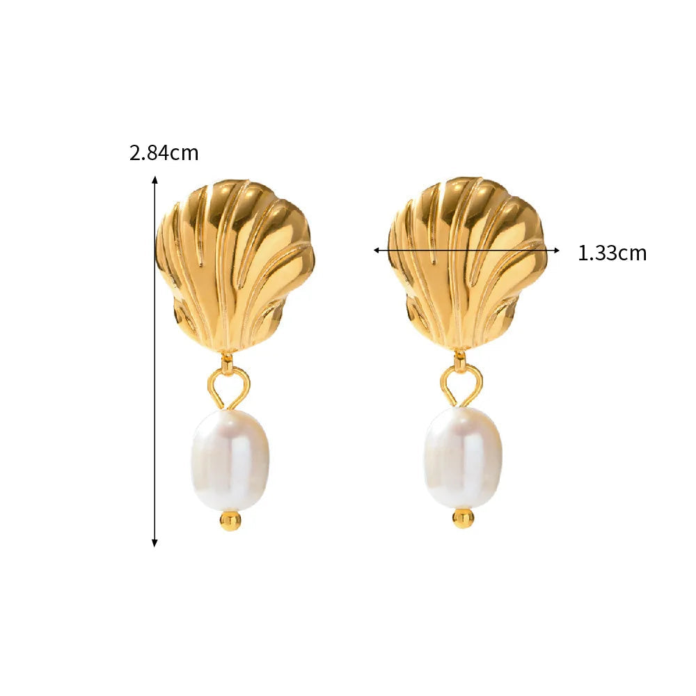 Univelle Beach Vacation Shell Element Waterproof Pendant Necklace/Earring